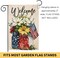 4th of July Mason Jar Flowers Summer Garden Flag 12x18, Patriotic Celebration Double-Sided Decorative Burlap Yard Flag